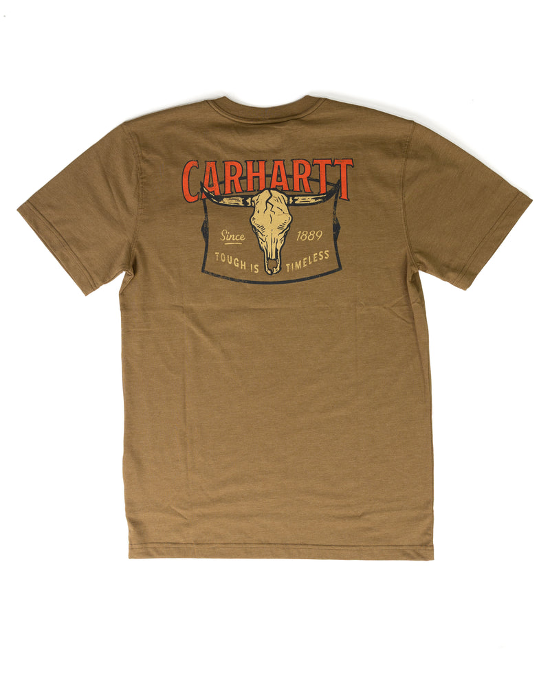 Carhartt Men's Green Short Sleeve Irvine Tough Skull T-shirt 107779-GR8