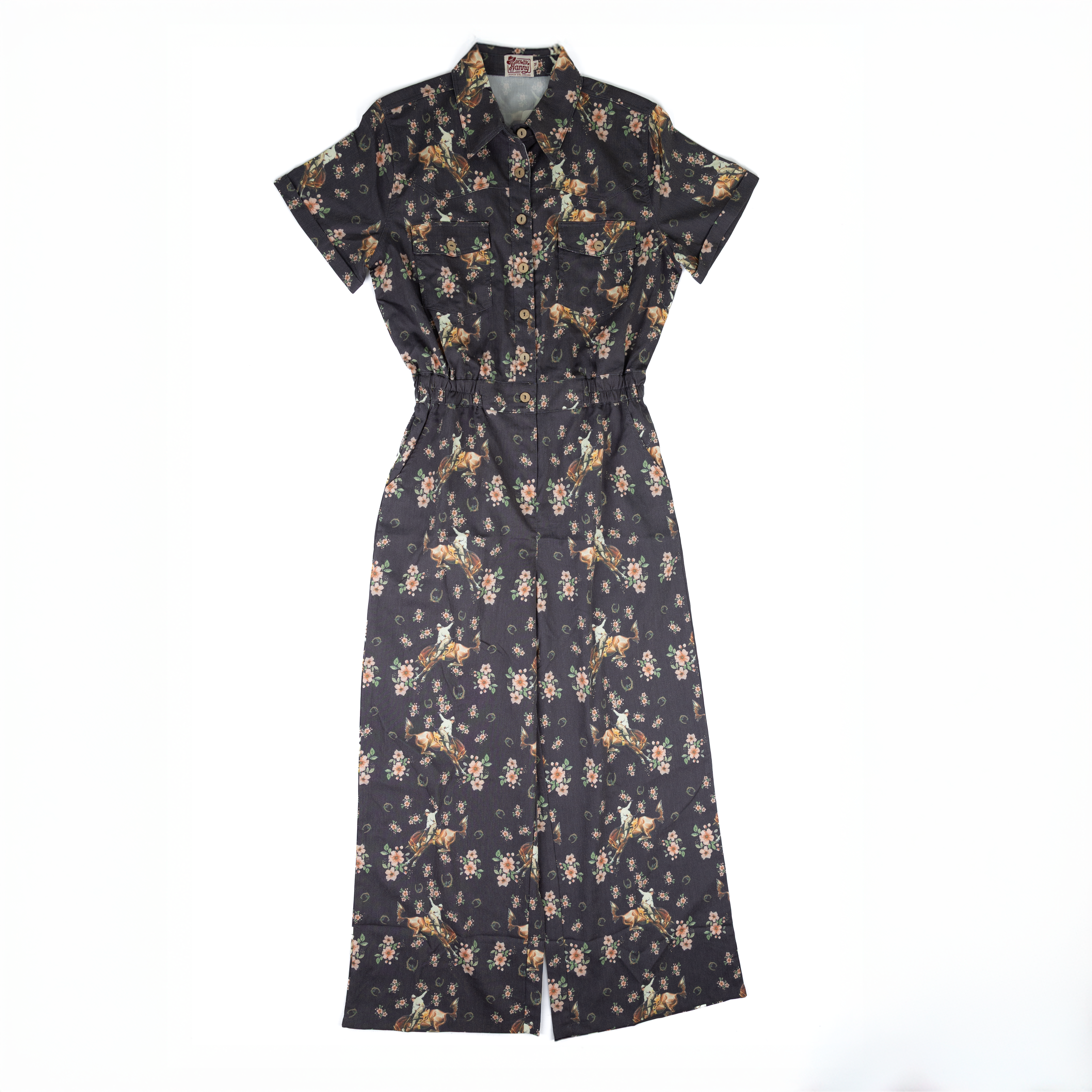 Women's Howdy Hanny Short Sleeve Floral Bronc Jumper