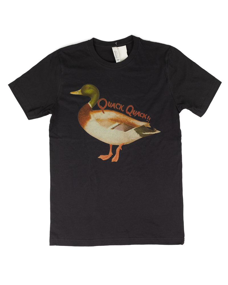 Women's Black Short Sleeve Quack Tee 