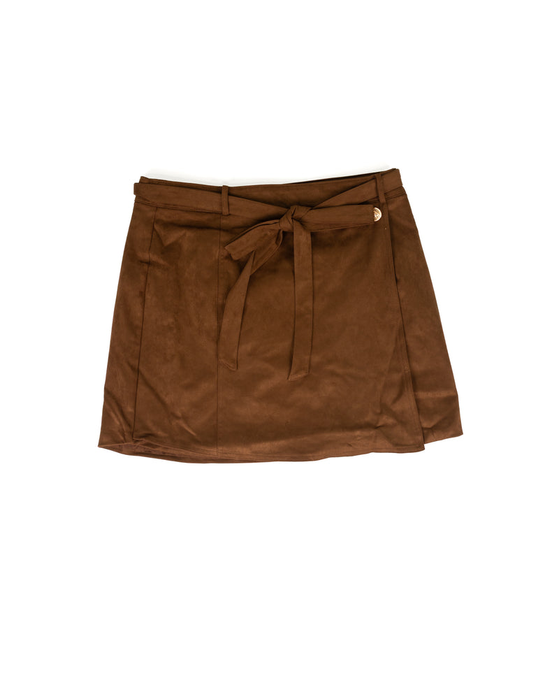 Women's Brown Mini Skirt