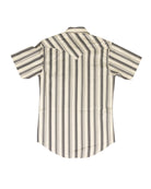 Rock and Roll Men's Short Sleeve Striped Snap Shirt BMN3S09650