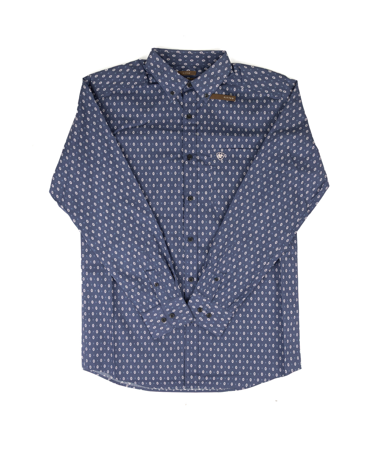 Ariat Men's Oceanna Southwest Geo Print Nikolas Fitted Shirt 10079259