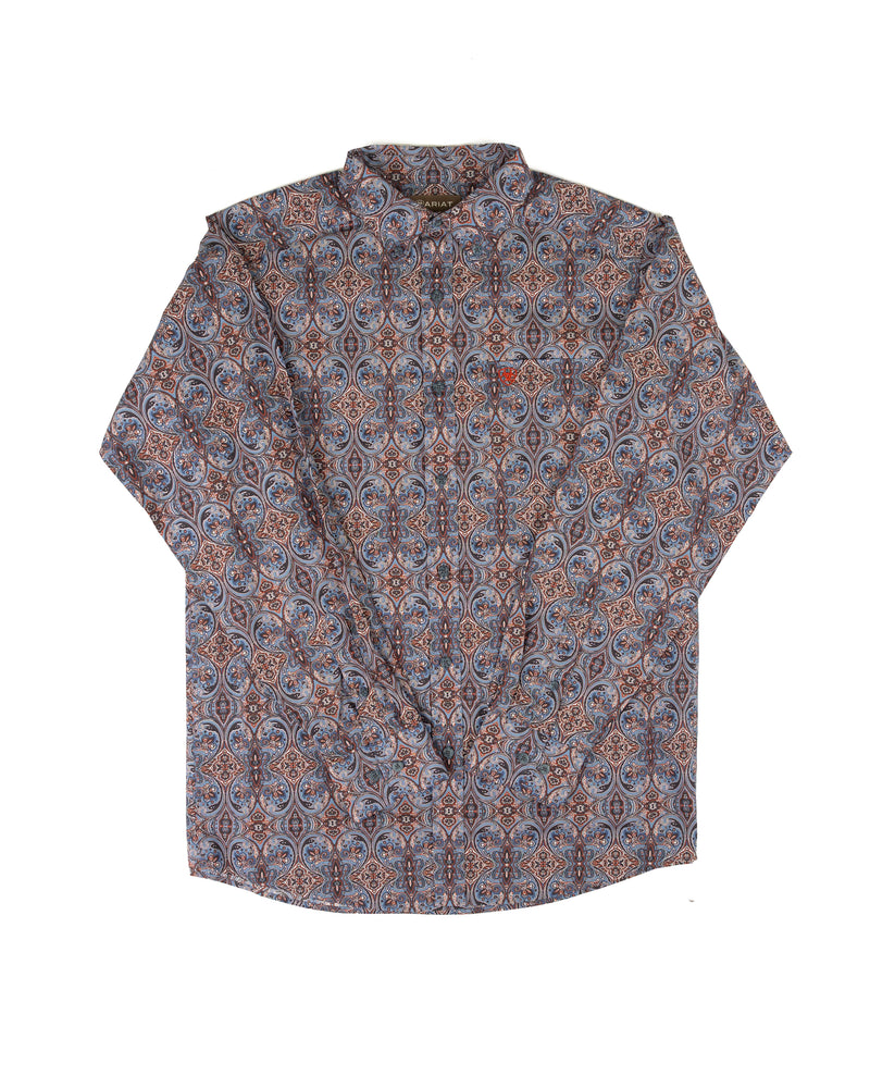 Ariat Men's Quiet Harbor Paisley Print Cypress Classic Fit Shirt 10079285