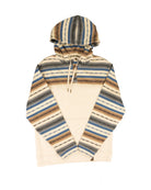Rock and Roll Men's Serape Striped and Natural Pullover Hoodie BM94T09629
