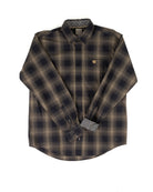 Cinch Men's Navy Plaid Long Sleeve Classic Fit Shirt MTW1106148