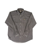 Cinch Men's Navy Geo Printed Long Sleeve Button Down Shirt MTW1106147