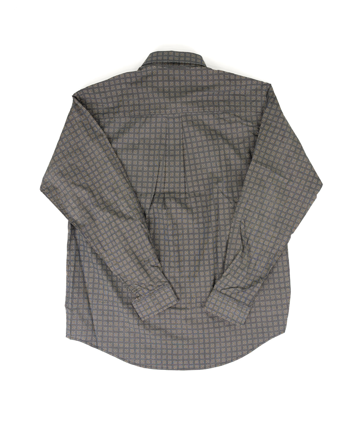 Cinch Men's Navy Geo Printed Long Sleeve Button Down Shirt MTW1106147
