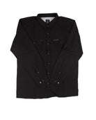 SanJac Men's Long Sleeve Midnight Black Coahuila Snap Shirt COA-LS-MDNT-BLK