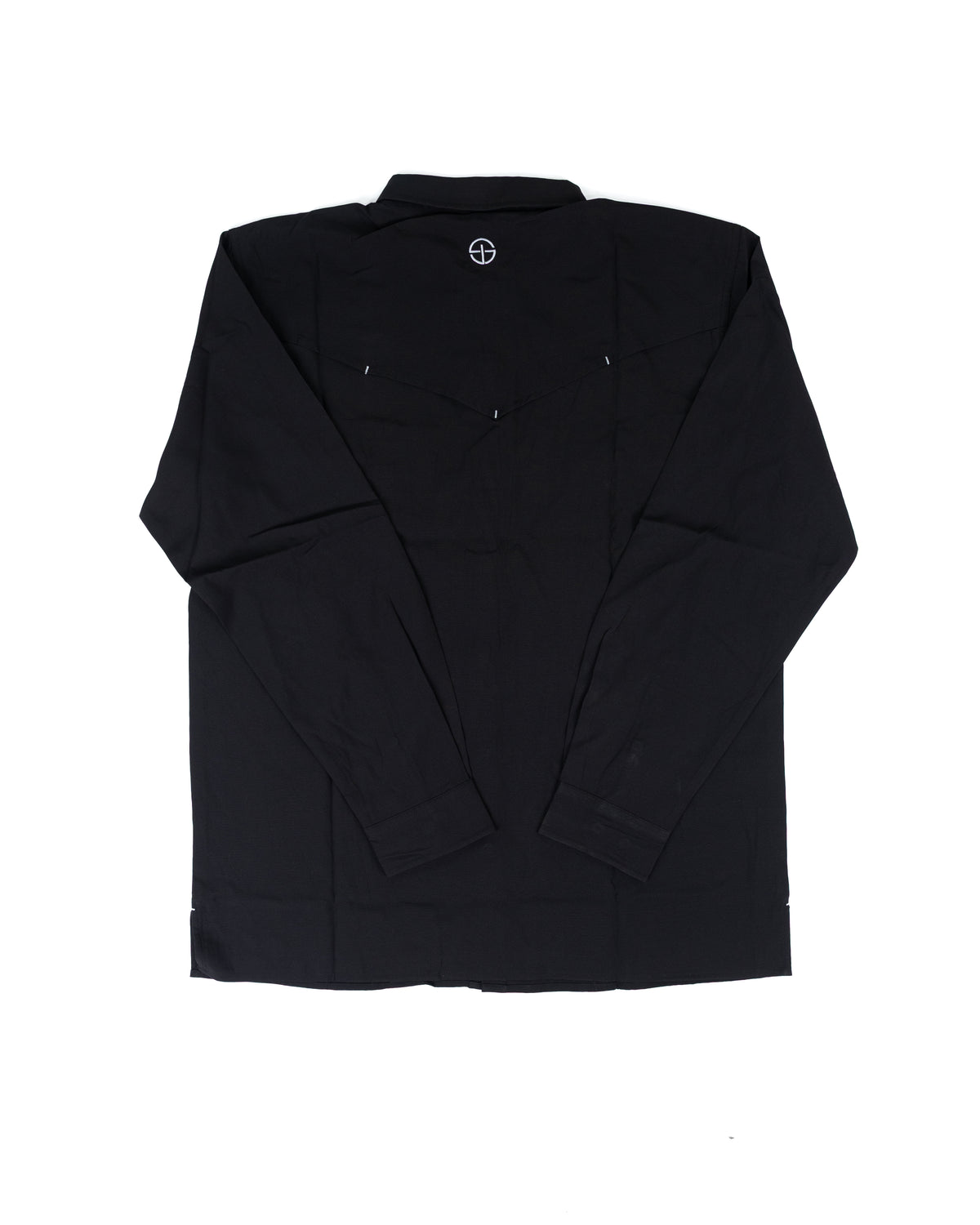 SanJac Men's Long Sleeve Midnight Black Coahuila Snap Shirt COA-LS-MDNT-BLK