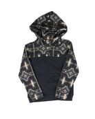 Rock and Roll Boy's Black/Aztec Hoodie BB94T09626