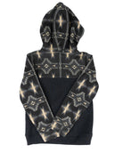Rock and Roll Boy's Black/Aztec Hoodie BB94T09626
