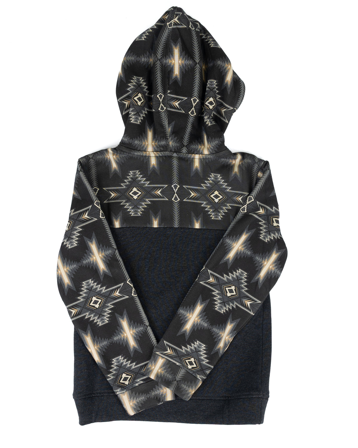 Rock and Roll Boy's Black/Aztec Hoodie BB94T09626