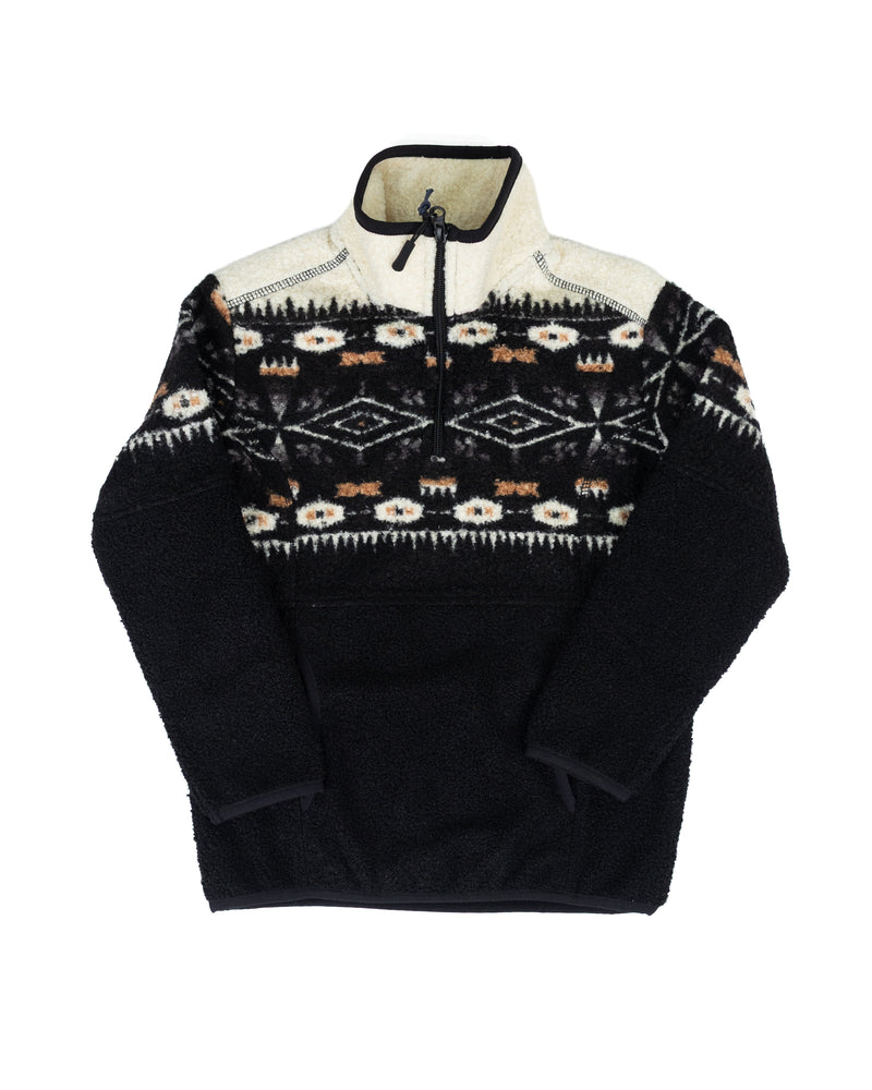 Panhandle Boy's Black & Cream Aztec Pullover Sweatshirt DB91C09258