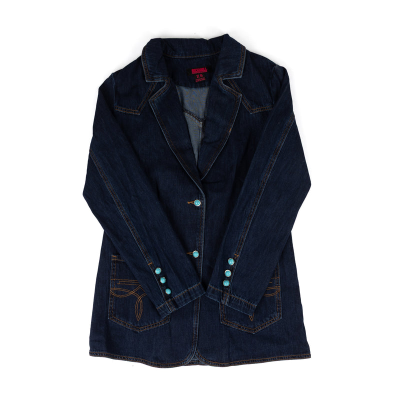 Rock and Roll Denim Women's Denim Boot Stitched Blazer BW96T09818