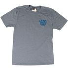 Crazy House Heather Blue Script T-shirt 