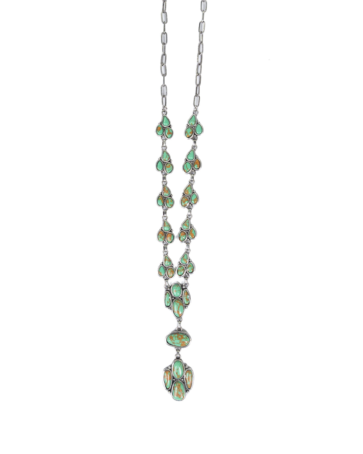 Women's Turquoise Stone Cluster Necklace