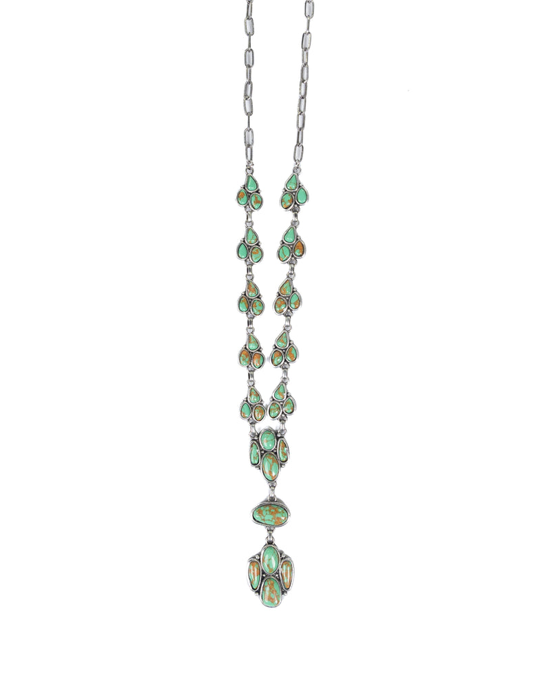 Women's Turquoise Stone Cluster Necklace