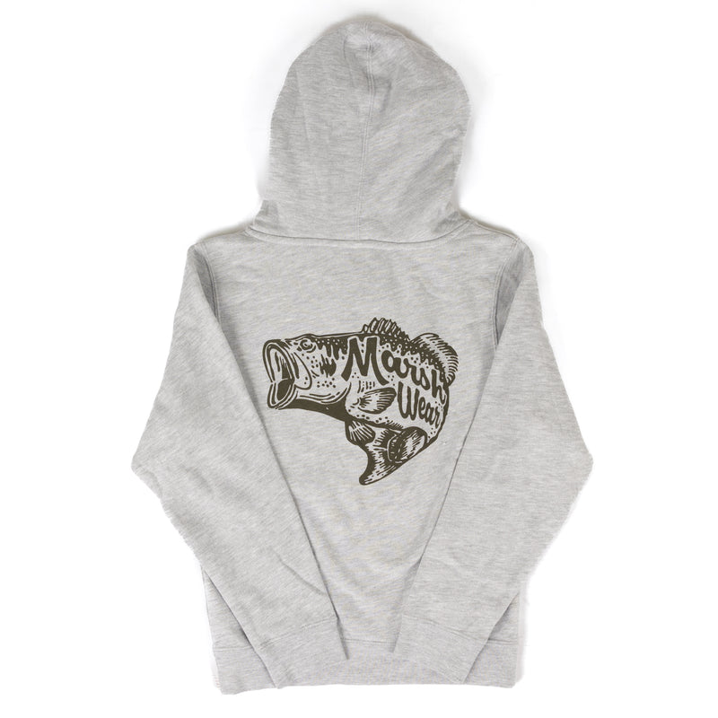 Marsh Wear Boy's Light Gray Whopper Hoodie 