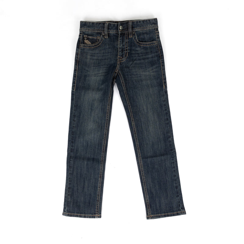 Rock and Roll Boy's Dark Wash Revolver Slim Fit Jeans BB1RD09811