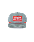 Women's Green and White Stripe "Howdy Holidays" Cap