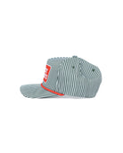 Women's Green and White Stripe "Howdy Holidays" Cap