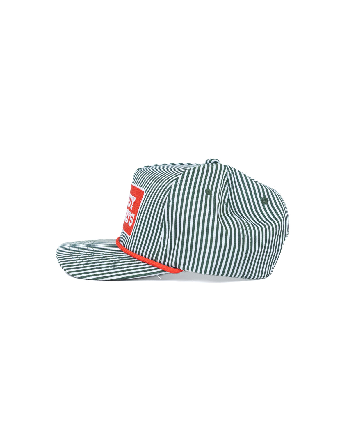 Women's Green and White Stripe "Howdy Holidays" Cap