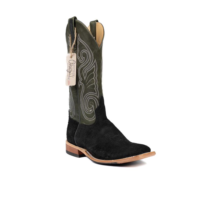 Anderson Bean Black Glove Reverse with 13" Emerald Explosion Tops