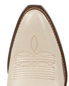 Justin Women's Cream Heart Inlay Snip Toe Boots VN4490L