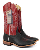 Anderson Bean Men's Black Oiled Shoulder Square Toe Boots - Style 363027