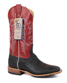 Anderson Bean Men's Black Oiled Shoulder Square Toe Boots - Style 363027