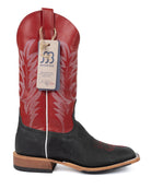 Anderson Bean Men's Black Oiled Shoulder Square Toe Boots - Style 363027