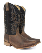 Smoky Mountain Youth Boy's Distressed Brown/Black Cutter Toe Boots 3627Y