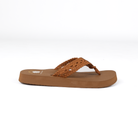 Women's Yellow Box Tan Niles Flip Flops 65873-TAN