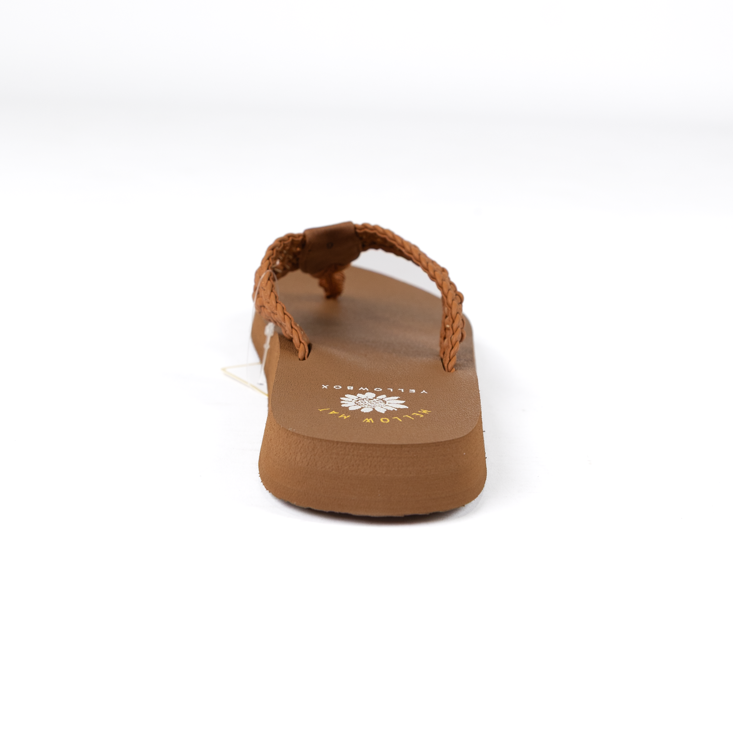 Women's Yellow Box Tan Niles Flip Flops 65873-TAN