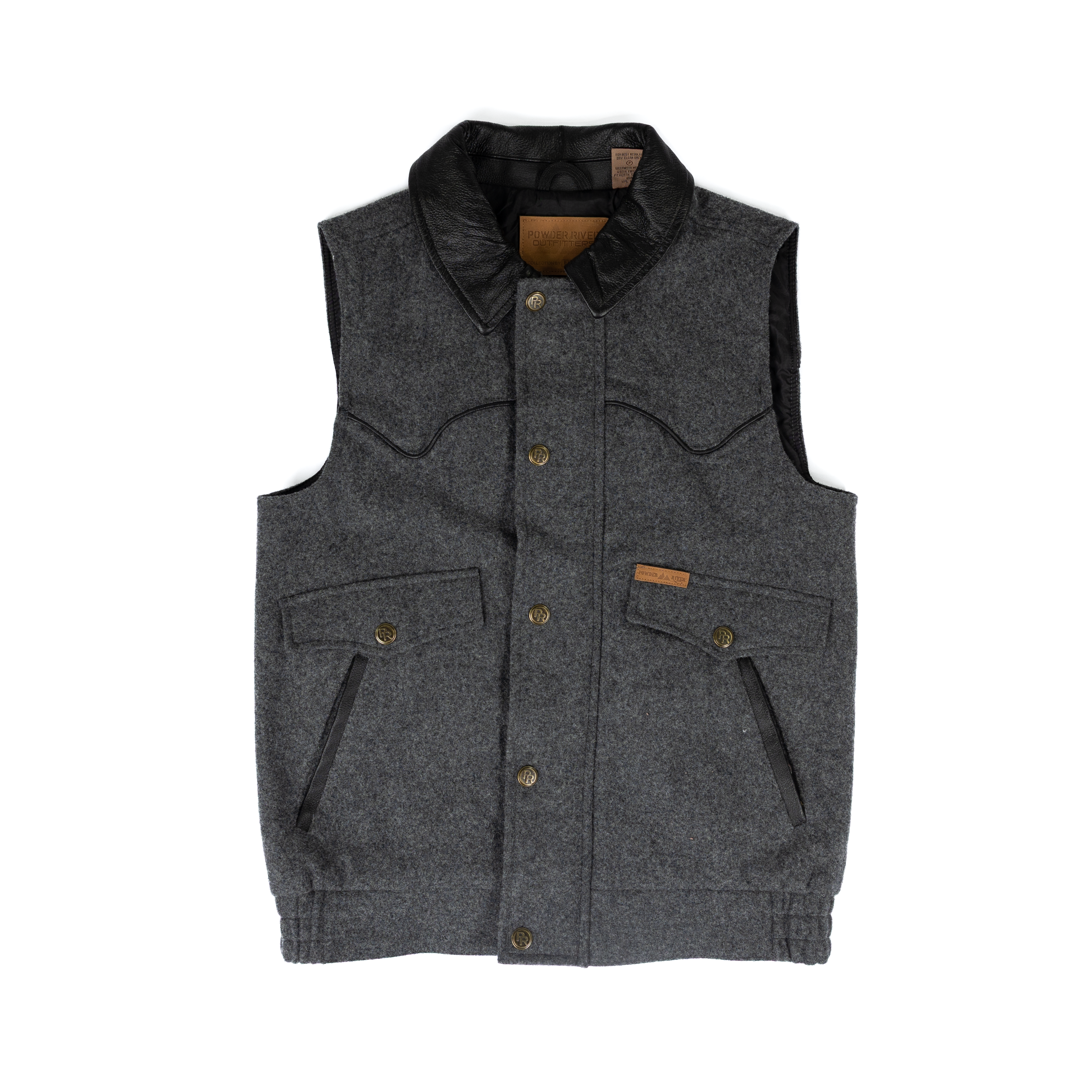 Men's Powder River Outfitters Heather Holbrook Gray Vest 98_5619