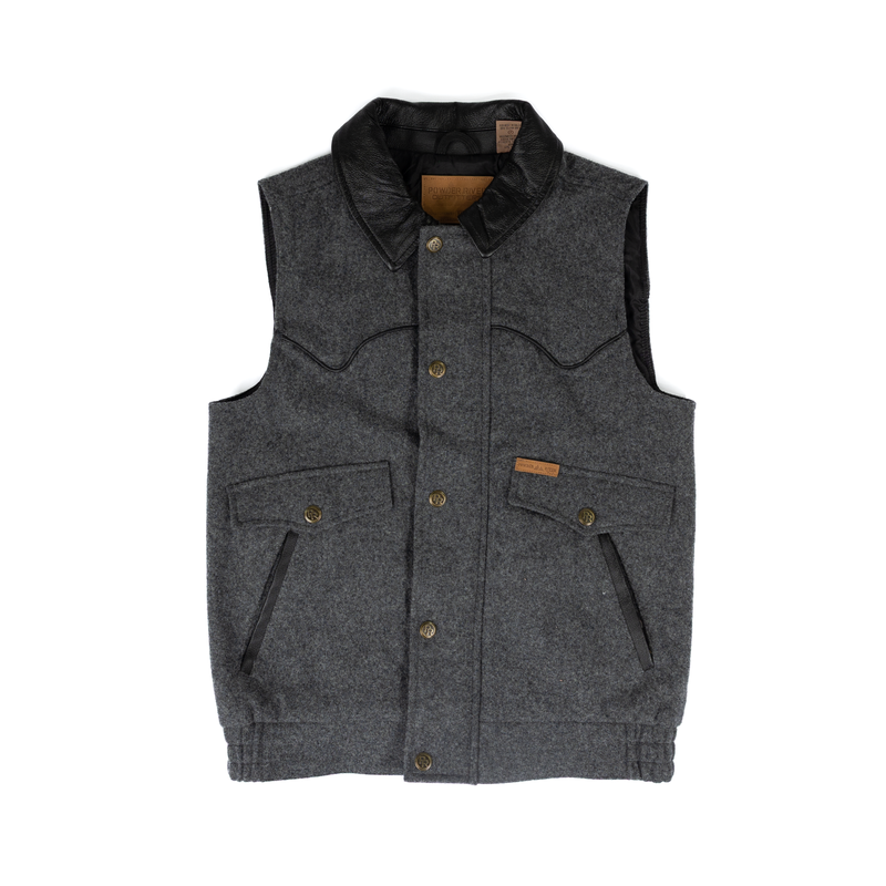 Men's Powder River Outfitters Heather Holbrook Gray Vest 98_5619