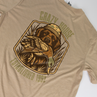 Crazy House Tan T-shirt with Dog and Duck 