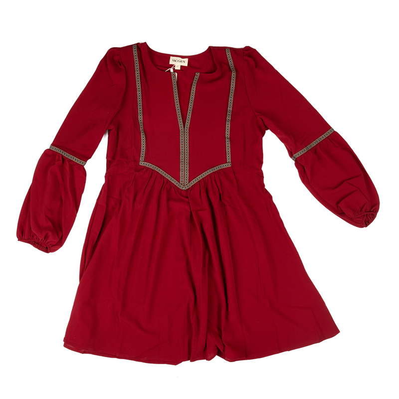 Women's Vacasun Maroon Maxi Dress 