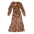 Women's Vacasun Long Sleeve Multi Floral Maxi Dress 