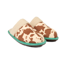 Women's Very G Alala Brown and White Cowhide Printed Slippers VGFL0073-291