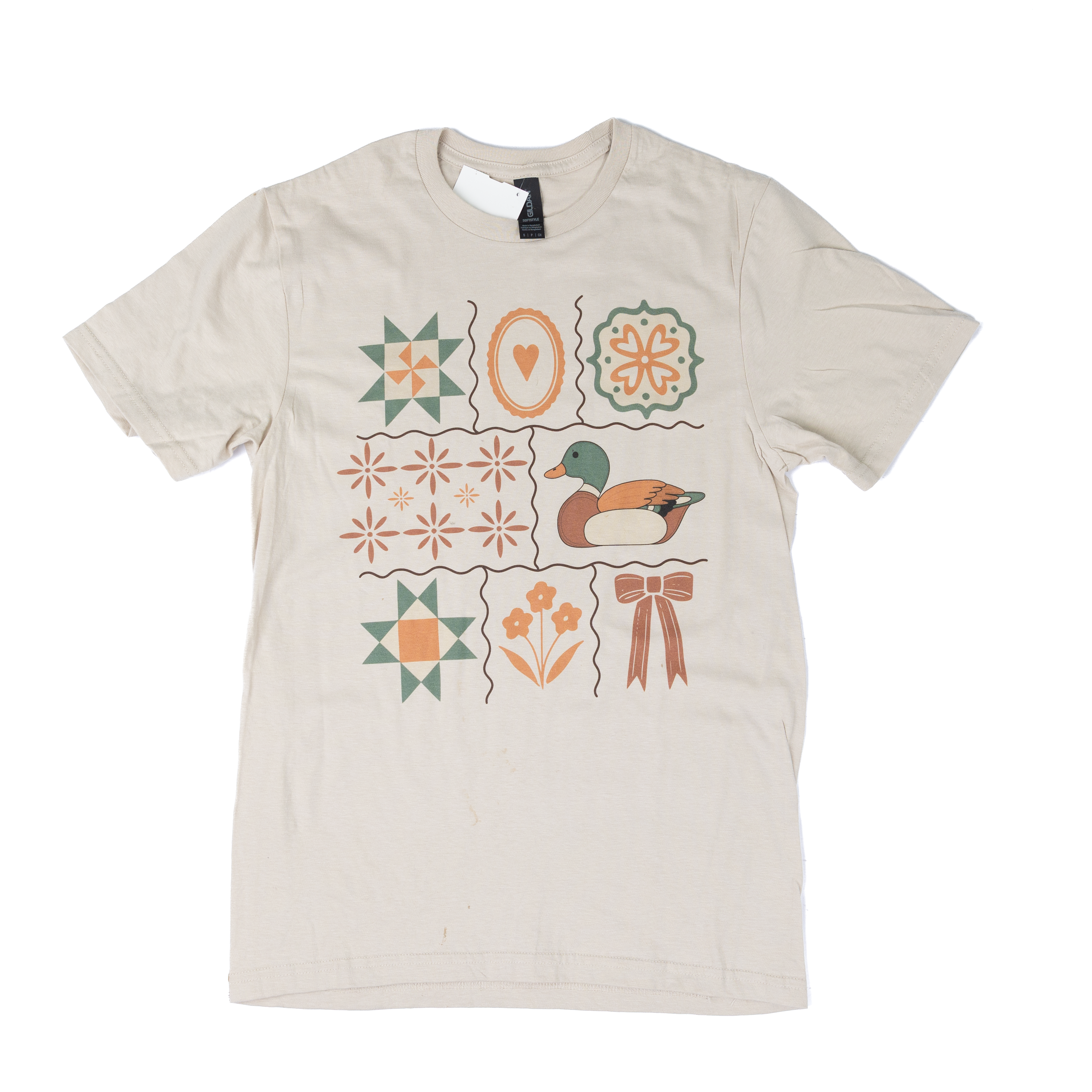 Women's Short Sleeve Folkart Mallard T-shirt 