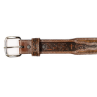 Men's Cowboy Chrome Brown Belt with Cowhide 2735