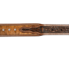 Men's Cowboy Chrome Brown Belt with Cowhide 2735