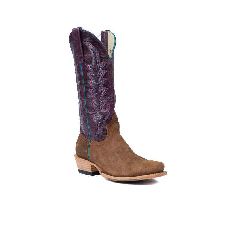 Women's Macie Bean Waxy Commander Snuff with 13" Purple Nashville Top M9527