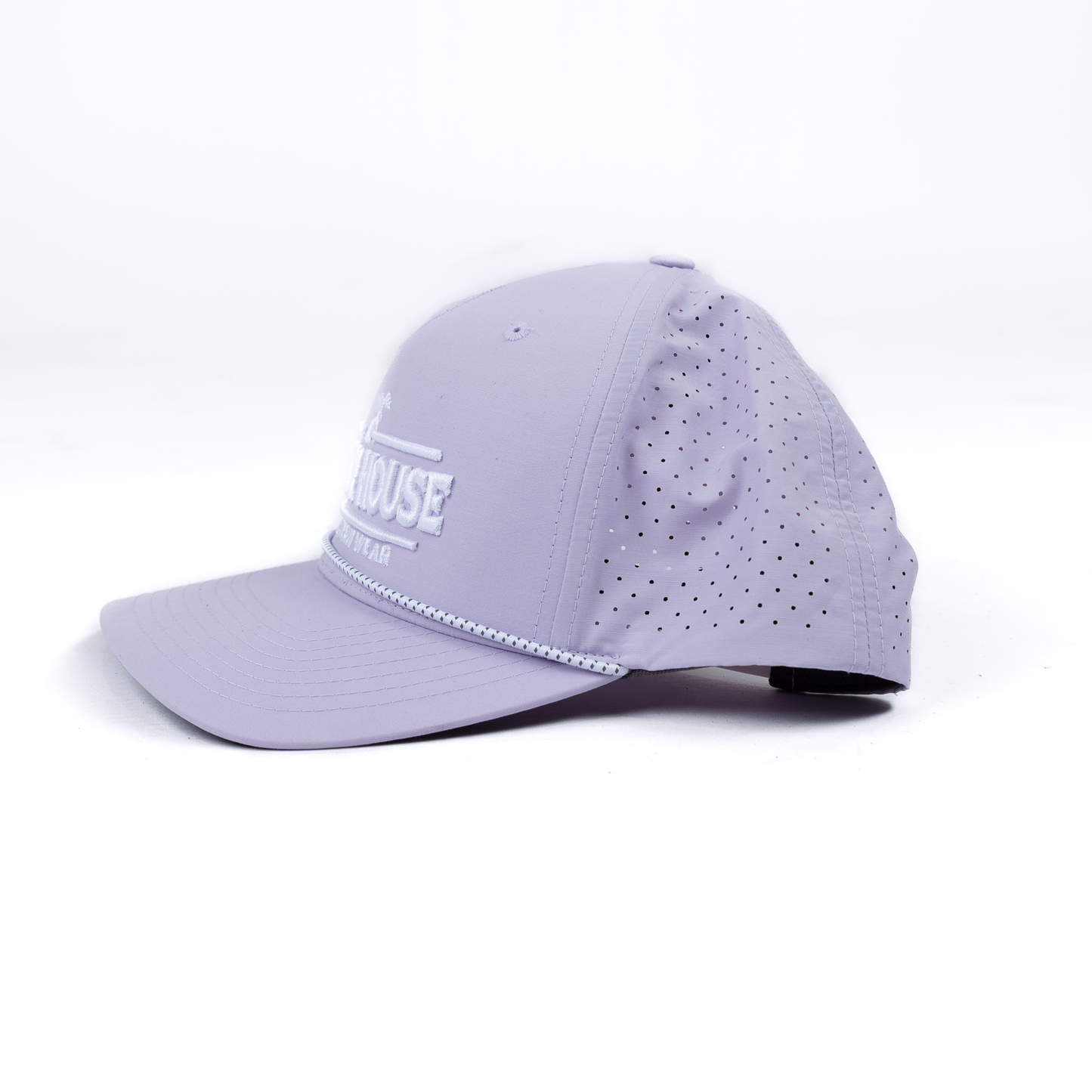 Crazy House Lilac and White Snapback with Puff Stitching