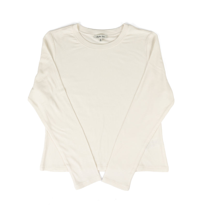 Another Love Vintage Cream Elva Long Sleeve Shirt 