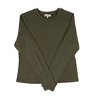 Another Love Women's Forest Green Elva Long Sleeve Shirt 