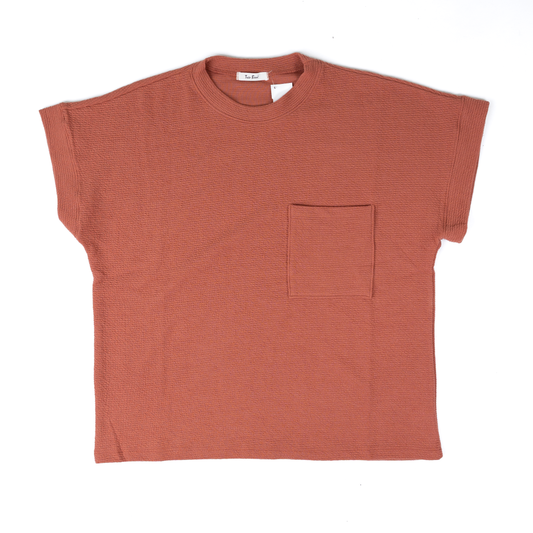 Women's Tres Bien Cloudy Knit Short Sleeve Top T-41041