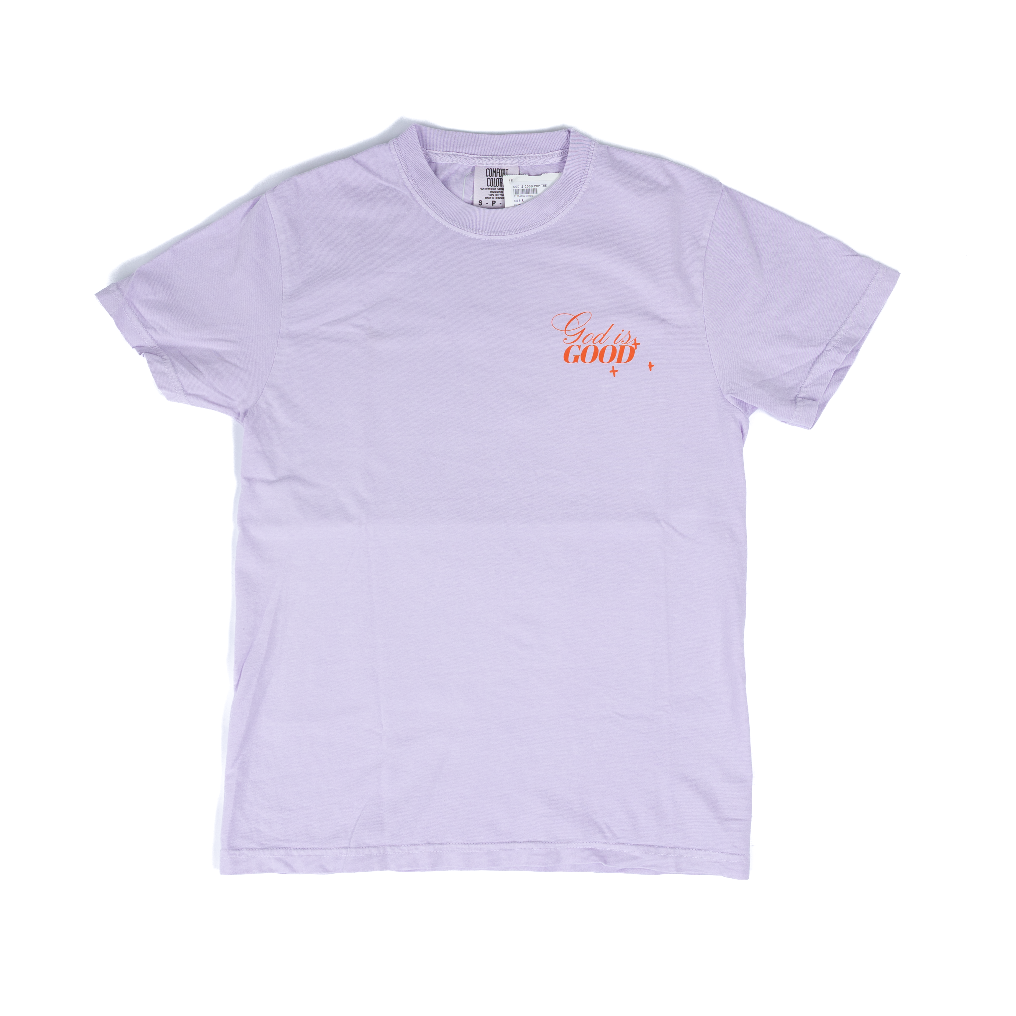 Women's Light Purple Short Sleeve "God is Good All The Time" T-shirt 