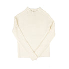 Another Love Women's White Evalina Long Sleeve Mock Neck Shirt